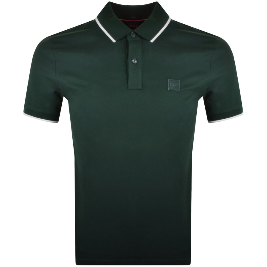 Hugo boss green polo on sale